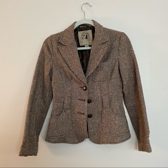 3 for 20$🌼 Brown Tweed Blazer - Picture 6 of 10